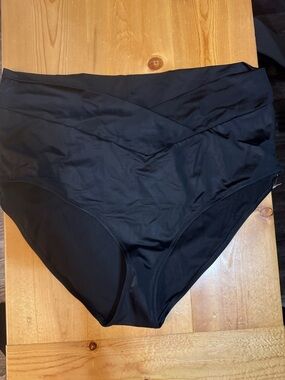 aerie Black High-Waist Bikini Briefs